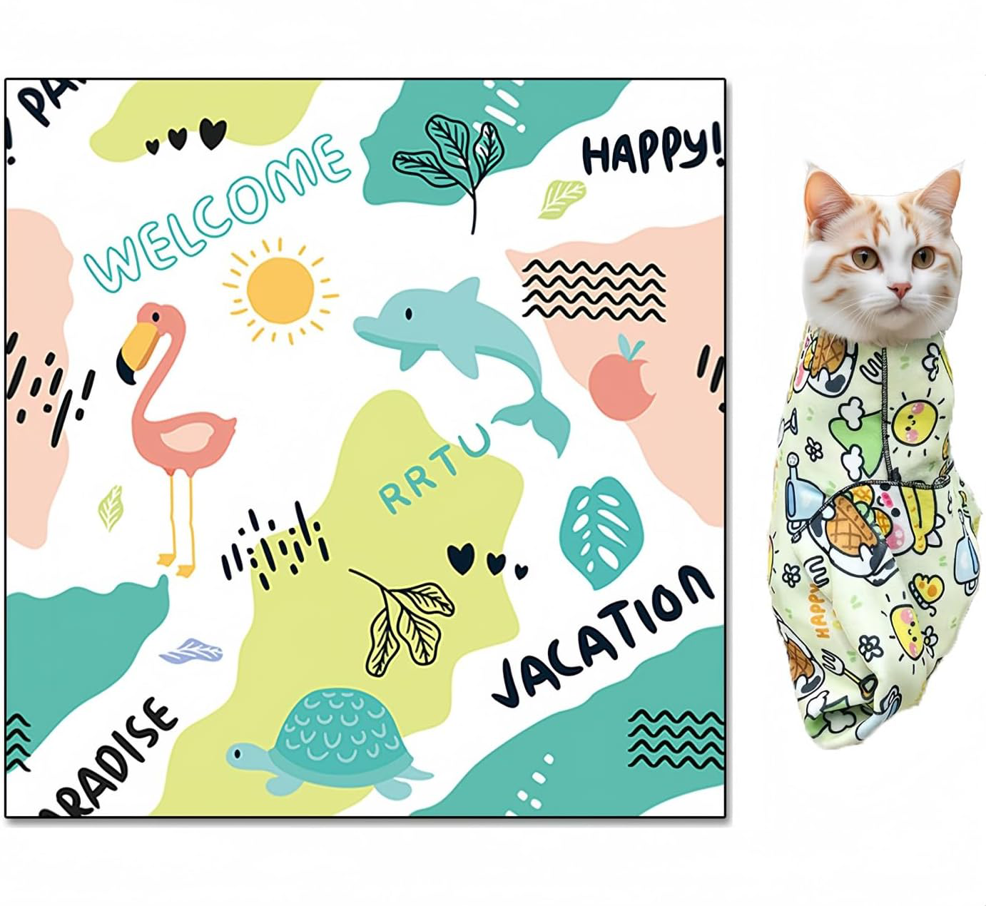 Pawbola Self Adhesive Cat Wrap Grooming Blanket