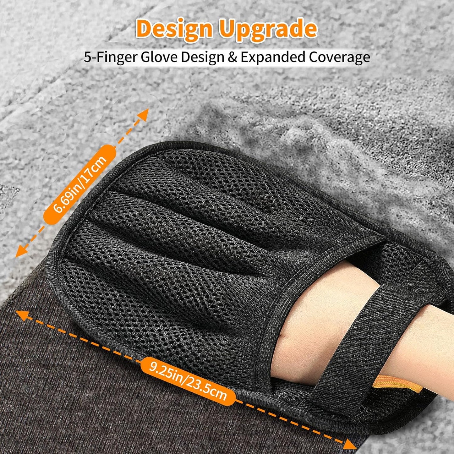 Pawbola Reusable Five-Finger Dog & Cat Hair Removal Glove