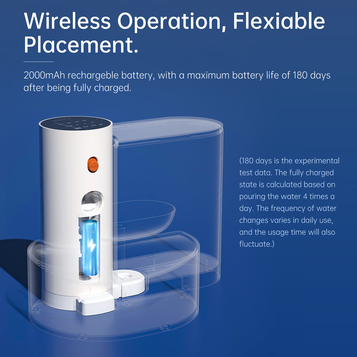 Pawbola Wireless Pour-Over Cat Water Fountain