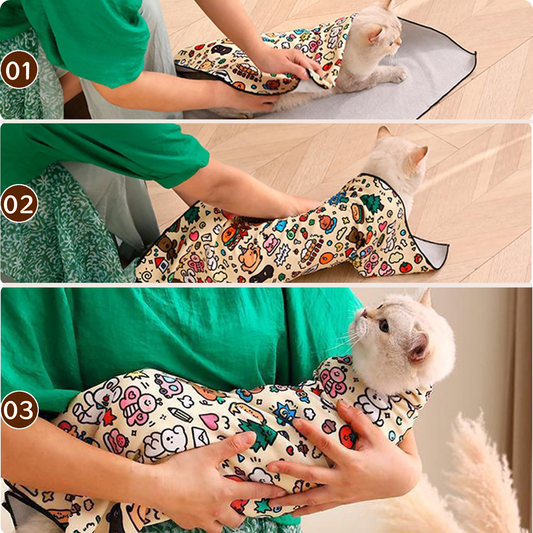 Pawbola Self Adhesive Cat Wrap Grooming Blanket