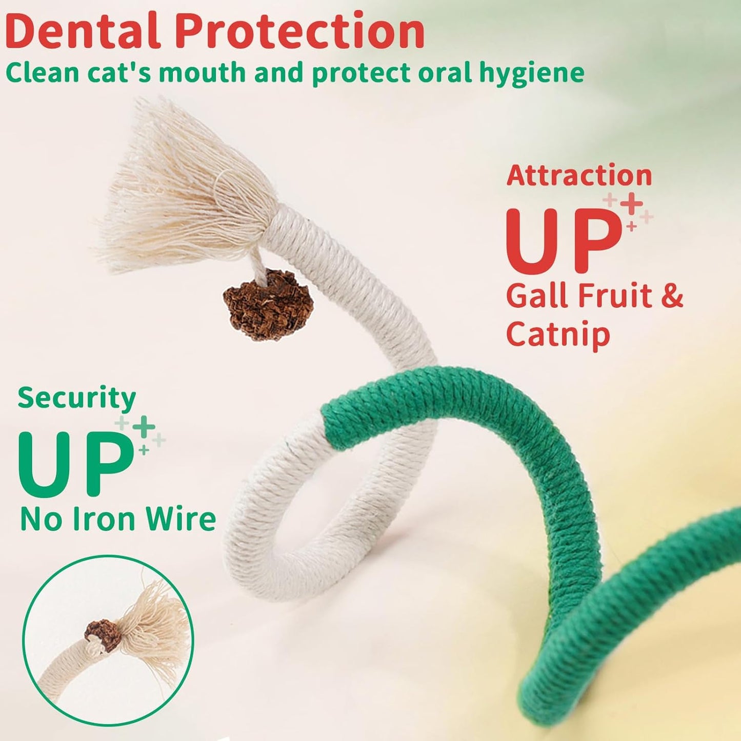 Pawbola Cat Chew Rope with Gall Fruit (3 Count)