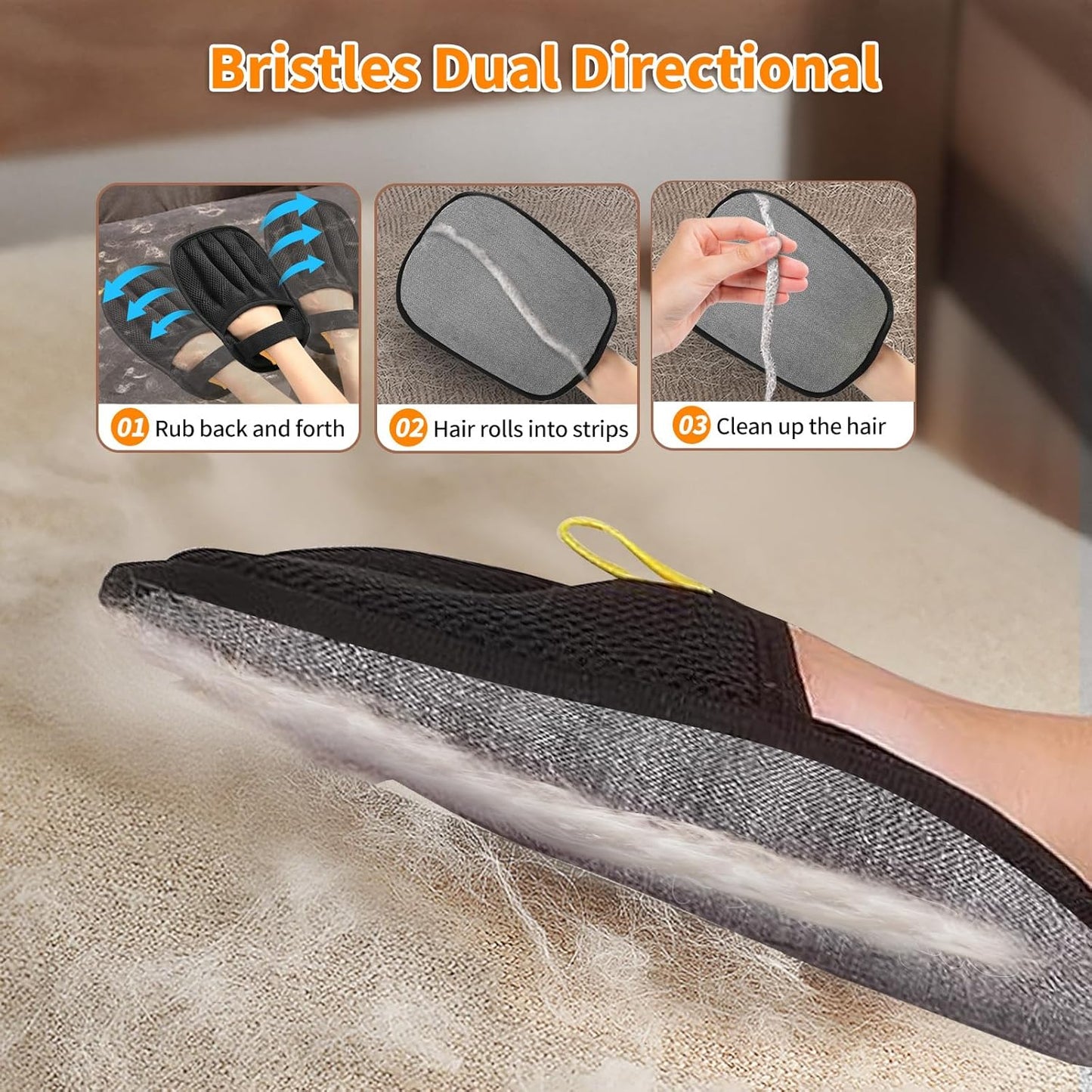 Pawbola Reusable Five-Finger Dog & Cat Hair Removal Glove