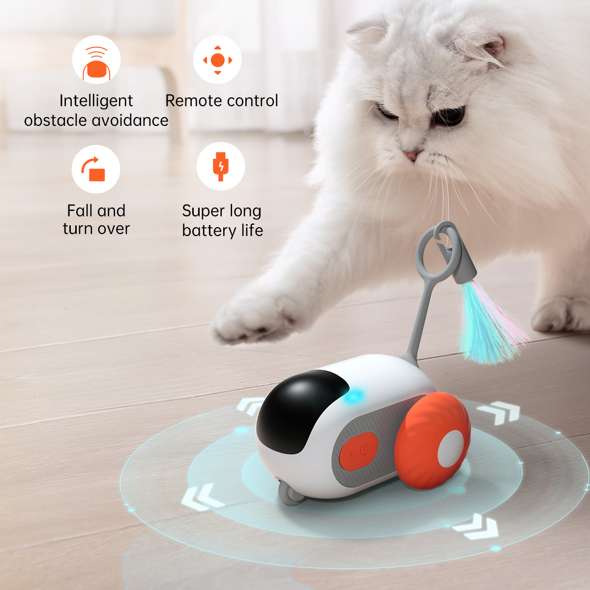 Pawbola Remote Control Chase Car Smart Cat Toy
