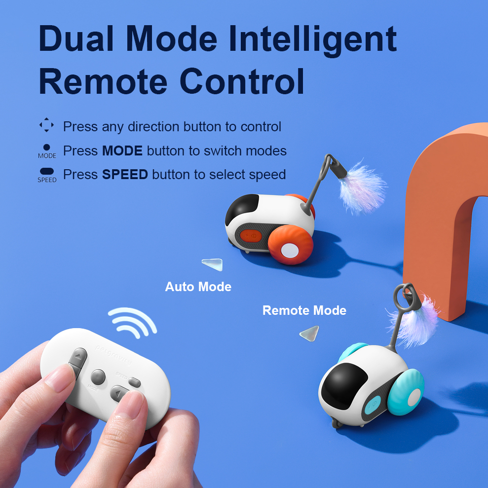 Pawbola Remote Control Chase Car Smart Cat Toy