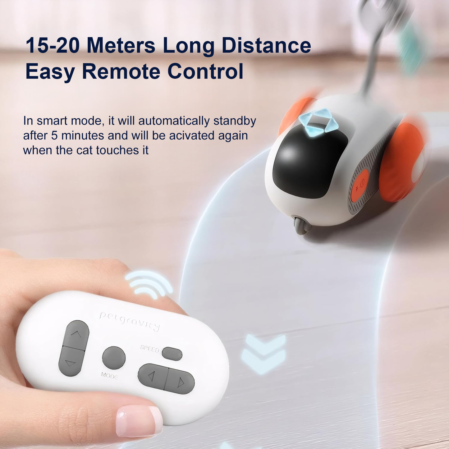 Pawbola Remote Control Chase Car Smart Cat Toy