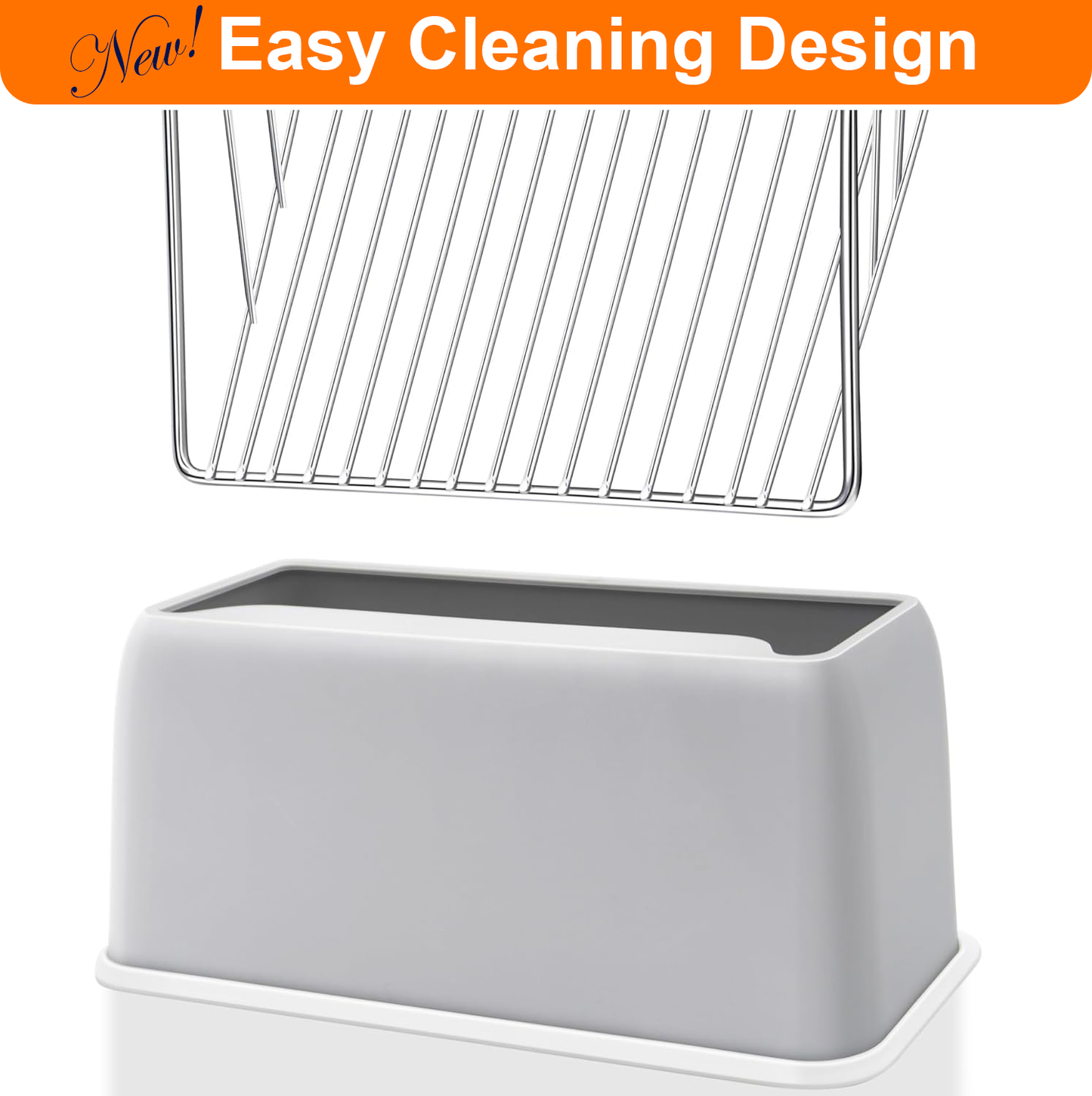 Pawbola Cat Litter Scoop with Holder, Gray