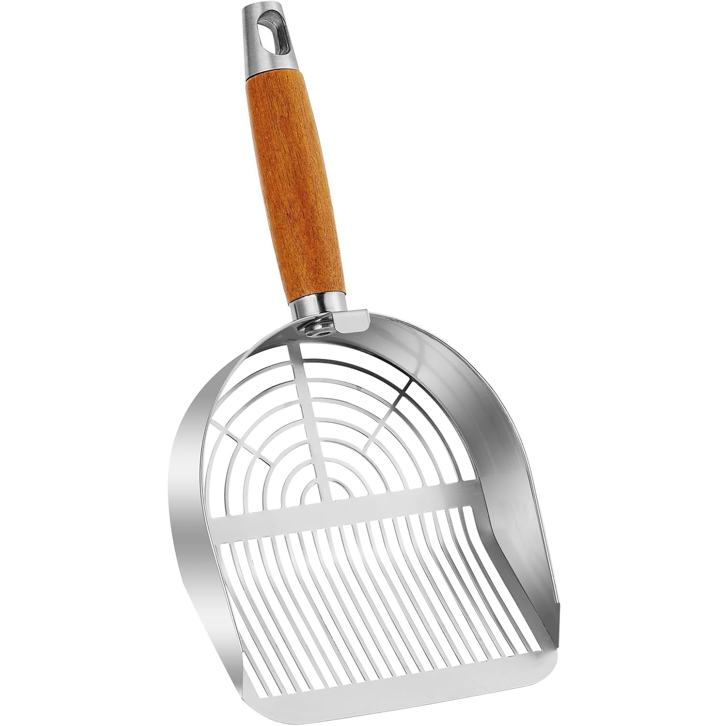 Pawbola Dual Width Holes Stainless Steel Cat Litter Scoop