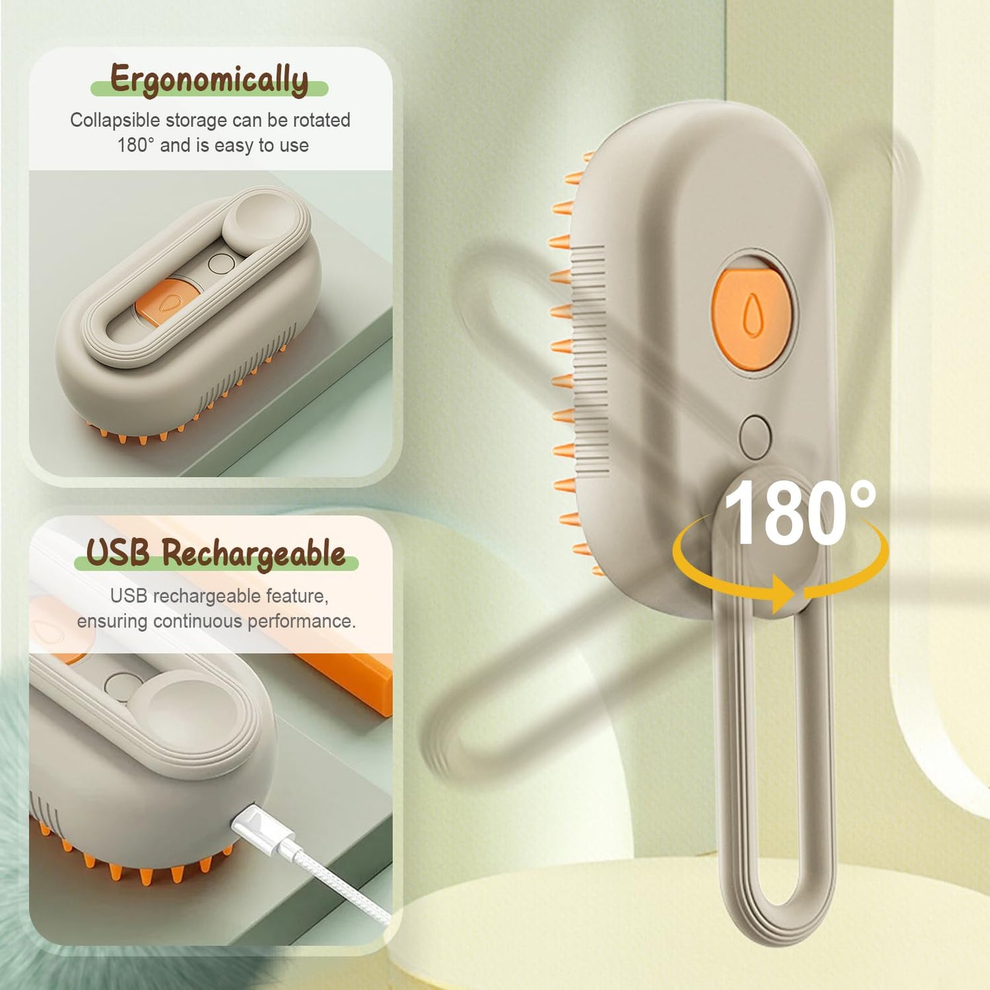 Pawbola Cat Steam Grooming Brush