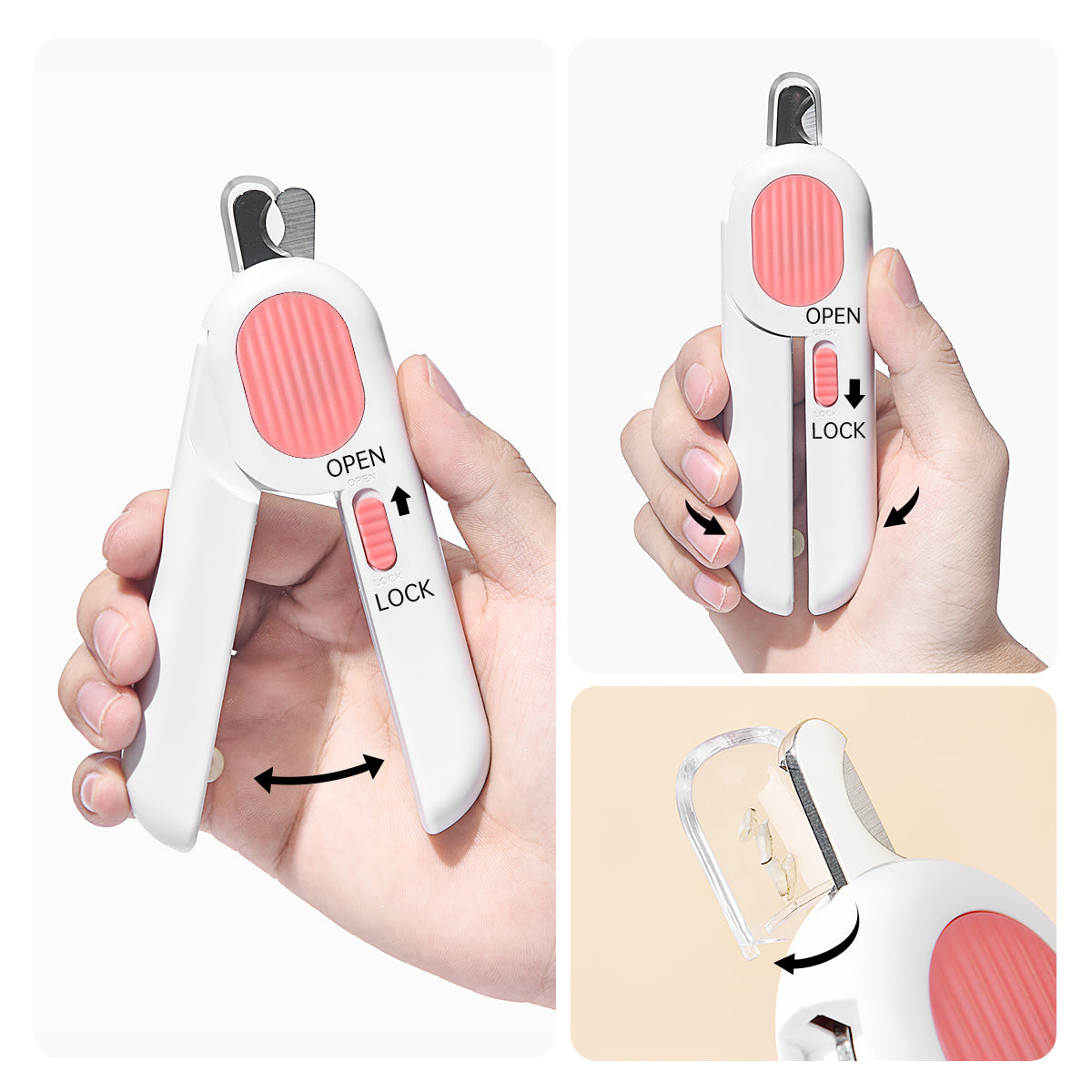 Pawbola Extra Large LED Light Cat Nail Clipper with Nail File