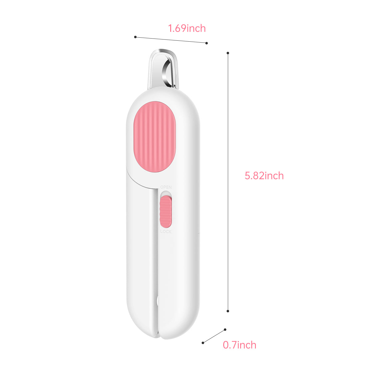 Pawbola Extra Large LED Light Cat Nail Clipper with Nail File