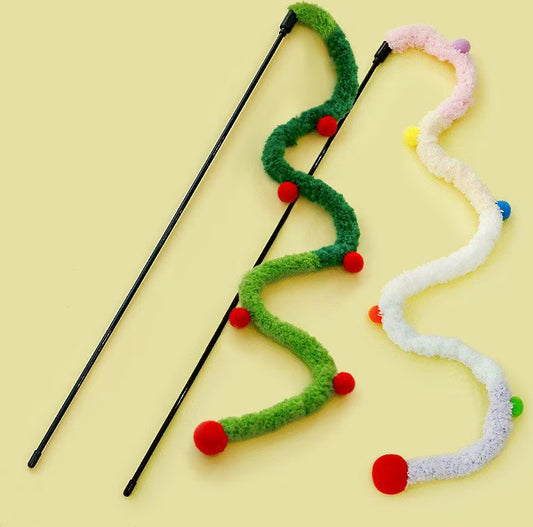 Pawbola Pom Poms Christmas Cat Teaser Wand (2 Count)